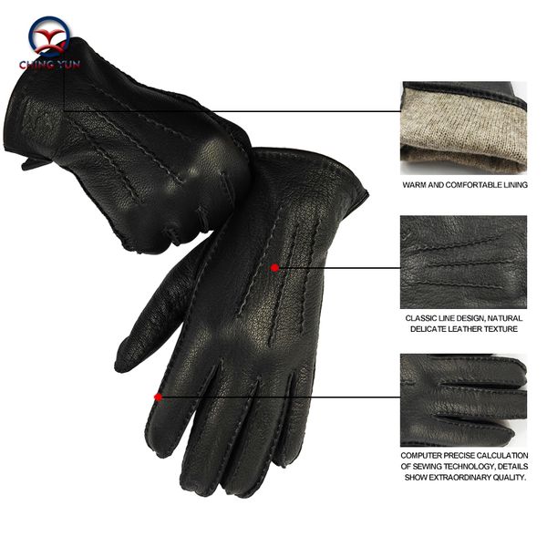 ching yun winter hand-stitched mens deerskin gloves deer skin mens warm soft mens black corrugated gloves 70% wool liningg, Blue;gray
ching yun winter hand-stitched mens deerskin gloves deer skin mens warm soft mens black corrugated gloves 70% wool liningg, Blue;gray