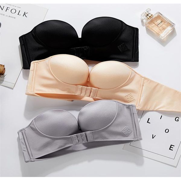 bras strapless push-up bra buckle invisible underwear 1/2 cup seamless women's, Red;black
bras strapless push-up bra buckle invisible underwear 1/2 cup seamless women's, Red;black