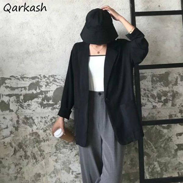 women's suits & blazers womens daily office spring long sleeve single button big pockets retro leisure pure all-match chic fashion clot, White;black
women's suits & blazers womens daily office spring long sleeve single button big pockets retro leisure pure all-match chic fashion clot, White;black