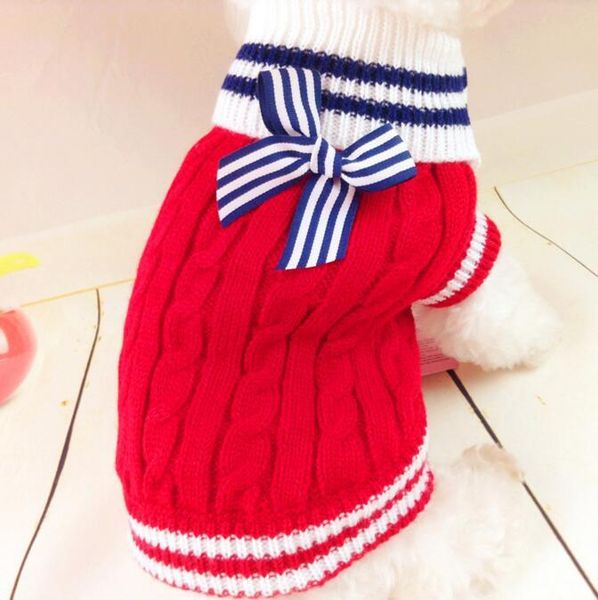 dog apparel lovely pet sweater clothes with bowknot puppy winter warm red blue assorted sizes supply
dog apparel lovely pet sweater clothes with bowknot puppy winter warm red blue assorted sizes supply