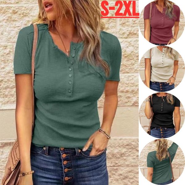 women's t-shirt kuelawear solid color short sleeve thread knitting t-shirts summer ladies casual cotton womens doublet round neck, White
women's t-shirt kuelawear solid color short sleeve thread knitting t-shirts summer ladies casual cotton womens doublet round neck, White