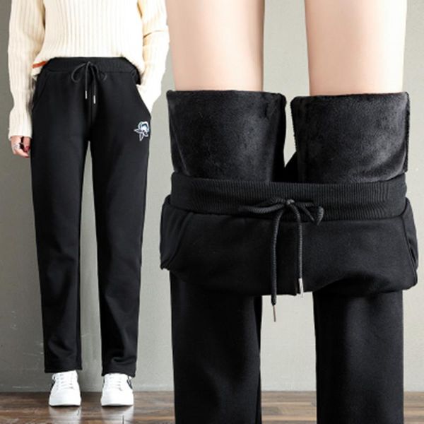 women's pants & capris women fleece sport sweatpants floral embroidery thickening haram winter warm de mujer high waist trousers p9445, Black;white
women's pants & capris women fleece sport sweatpants floral embroidery thickening haram winter warm de mujer high waist trousers p9445, Black;white