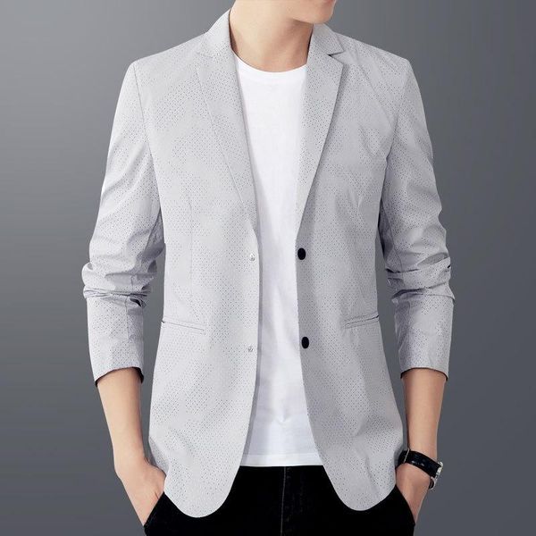 men's suits & blazers men blazer slim fit 2021 spring autumn casual high-quality korean style trendy single suit thin jacket clothing, White;black
men's suits & blazers men blazer slim fit 2021 spring autumn casual high-quality korean style trendy single suit thin jacket clothing, White;black