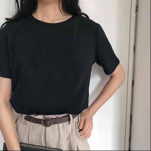 new harajuku tee shirt 5 solid color basic t shirt women casual o neck friends summer korean hipster streetwear white tshirt
new harajuku tee shirt 5 solid color basic t shirt women casual o neck friends summer korean hipster streetwear white tshirt