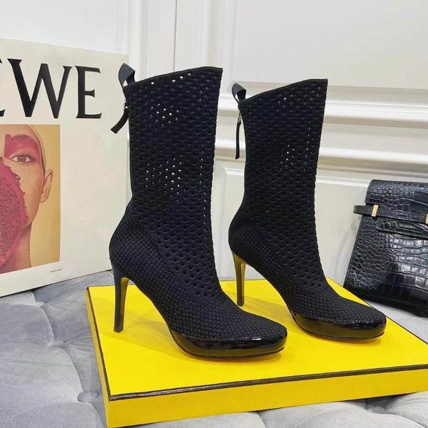 boots women patchwork breathable flying knitted mesh stiletto heels ladies modern booties genuine leather zapatos de mujer, Black
boots women patchwork breathable flying knitted mesh stiletto heels ladies modern booties genuine leather zapatos de mujer, Black
