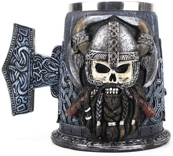 panker viking pirate drinking mug, medieval skull mug, creative stainless steel coffee mug beer tankards, good gift for beer coffee lovers
panker viking pirate drinking mug, medieval skull mug, creative stainless steel coffee mug beer tankards, good gift for beer coffee lovers