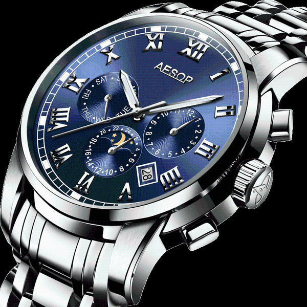 wristwatches aesop men's mechanical watches fashion luxury wrist watch automatic men waterproof multifunction chronograph reloj hombre, Slivery;brown
wristwatches aesop men's mechanical watches fashion luxury wrist watch automatic men waterproof multifunction chronograph reloj hombre, Slivery;brown