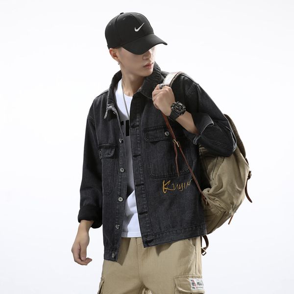 men's jackets denim mens spring autumn new letter printing loose jean for male solid color oversize coat size m-6xl y462, Black;brown
men's jackets denim mens spring autumn new letter printing loose jean for male solid color oversize coat size m-6xl y462, Black;brown