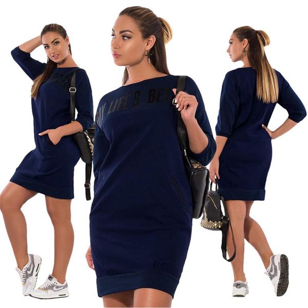 casual dresses women autumn three-quarter sleeve dress harjuku letter print mini slim vestidos oversize plus size, Black;gray
casual dresses women autumn three-quarter sleeve dress harjuku letter print mini slim vestidos oversize plus size, Black;gray