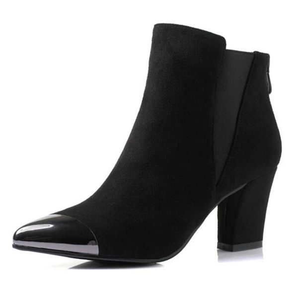 boots fashion ankle half short women snow winter warm boot footwear shoes woman high heel z115, Black
boots fashion ankle half short women snow winter warm boot footwear shoes woman high heel z115, Black