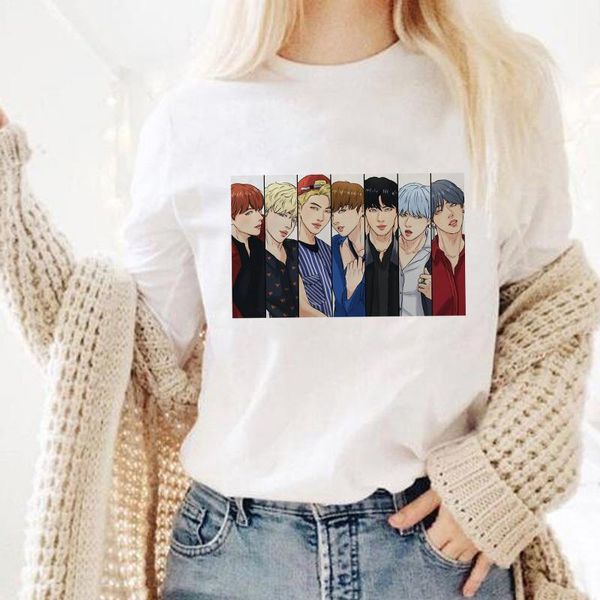 jin suga j hope jimin v jungkook tshirt oversized kpop female t-shirt korean style t shirt women bangtan boys cartoon harajuku, White
jin suga j hope jimin v jungkook tshirt oversized kpop female t-shirt korean style t shirt women bangtan boys cartoon harajuku, White