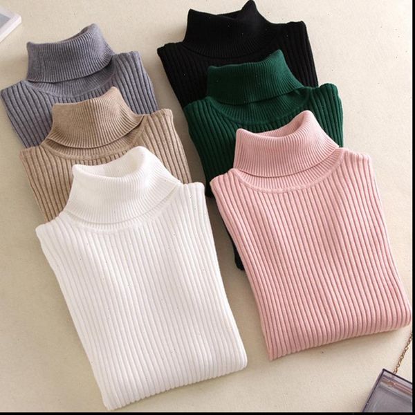 new winter women knitted sweater turtleneck casual soft polo neck fashion slim elasticity pullovers drop shipping high quality, White;black
new winter women knitted sweater turtleneck casual soft polo neck fashion slim elasticity pullovers drop shipping high quality, White;black