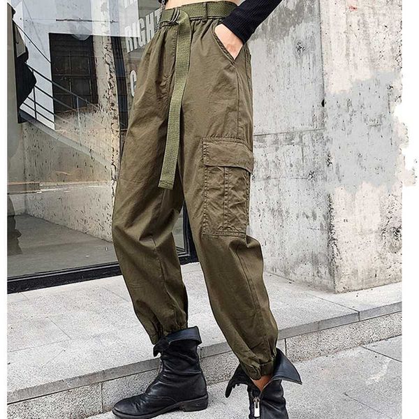 streetwear cargo pant casual joggers black high waist loose female trousers korean style ladies 210601, Black;white
streetwear cargo pant casual joggers black high waist loose female trousers korean style ladies 210601, Black;white