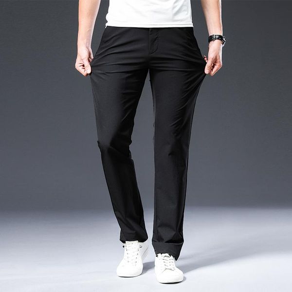 men's pants 2021 arrival pant spring summer breathable solid color mid straight loose men trousers plus size 42, Black
men's pants 2021 arrival pant spring summer breathable solid color mid straight loose men trousers plus size 42, Black
