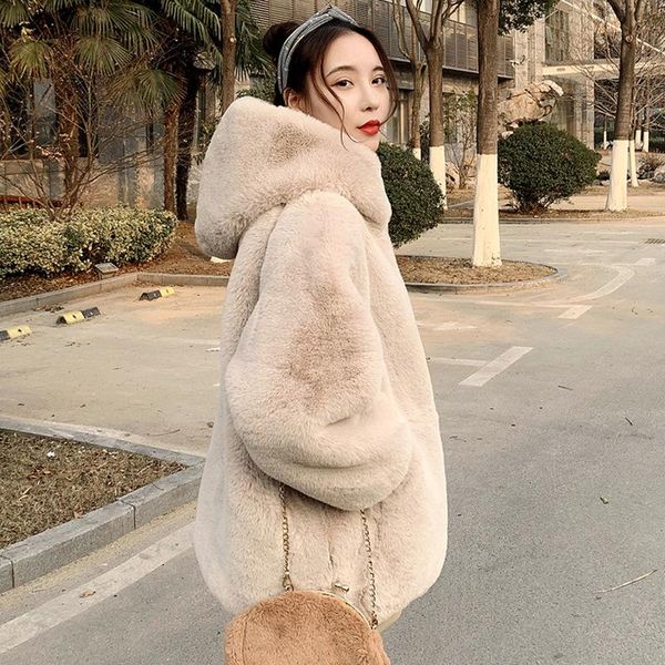 women's fur & faux casual women jacket black beige artificia hood female parkers warm soft thicken long sleeve loose coat
women's fur & faux casual women jacket black beige artificia hood female parkers warm soft thicken long sleeve loose coat