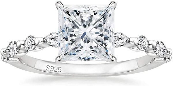 cluster rings somen 2ct 925 sterling silver ring princess cut cz engagement marquise & round cubic zirconia wedding band for women, Golden;silver
cluster rings somen 2ct 925 sterling silver ring princess cut cz engagement marquise & round cubic zirconia wedding band for women, Golden;silver