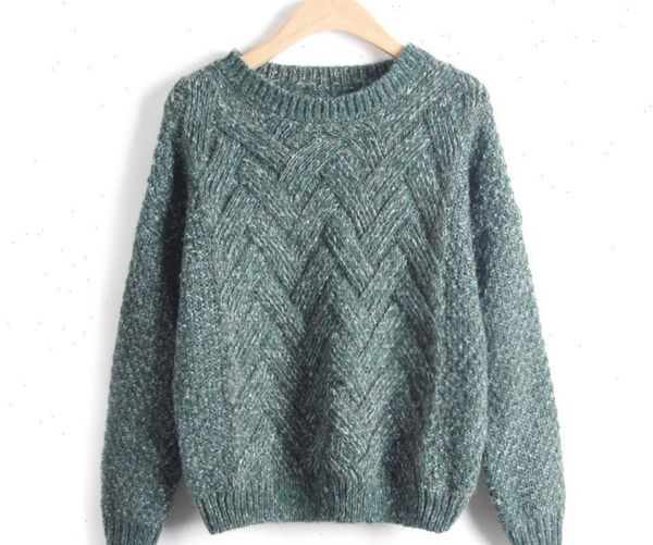 women girl winter sweater knitted pullovers casual loose sweater twisted sweater warm thick knited clothing, White;black
women girl winter sweater knitted pullovers casual loose sweater twisted sweater warm thick knited clothing, White;black