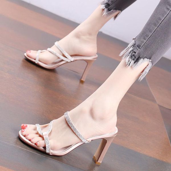 dress shoes 2021 women slippers sandals pvc crystal heel transparent clear high heels summer sandalias pumps size 39, Black
dress shoes 2021 women slippers sandals pvc crystal heel transparent clear high heels summer sandalias pumps size 39, Black