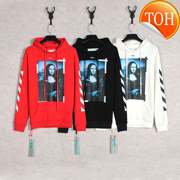 style white off fashion mona lisa oil painting arrstyle men's and women's high street leisure loose hoodie sweater, Black
style white off fashion mona lisa oil painting arrstyle men's and women's high street leisure loose hoodie sweater, Black