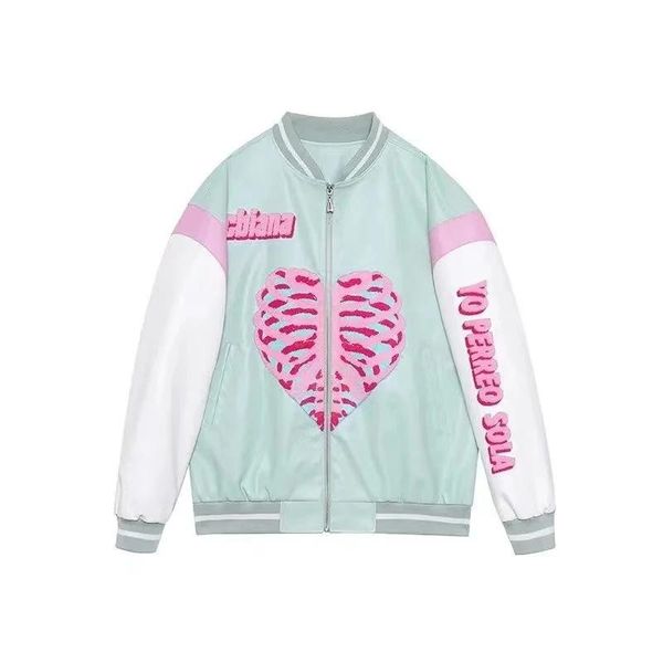 women's jackets 2021 spring fashion heart printing baseball jacket couple clothes women coat korean oversized, Black;brown
women's jackets 2021 spring fashion heart printing baseball jacket couple clothes women coat korean oversized, Black;brown