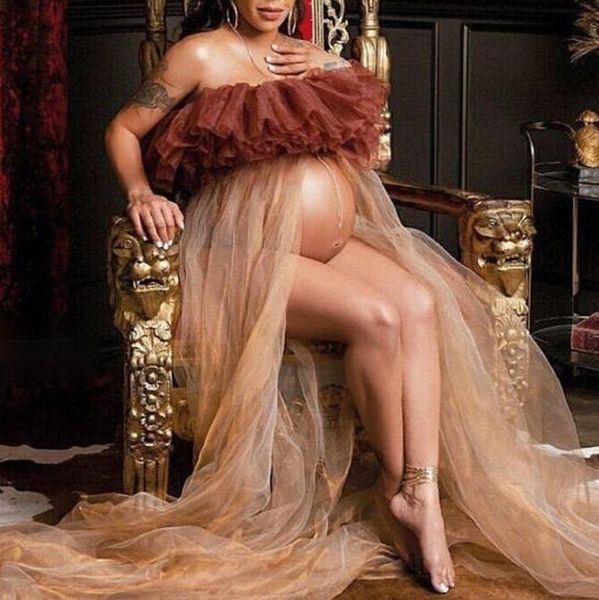 casual dresses in south afraic maternity po shoot see through strapless sheer tulle pregnancy dressing gowns plus size, Black;gray
casual dresses in south afraic maternity po shoot see through strapless sheer tulle pregnancy dressing gowns plus size, Black;gray