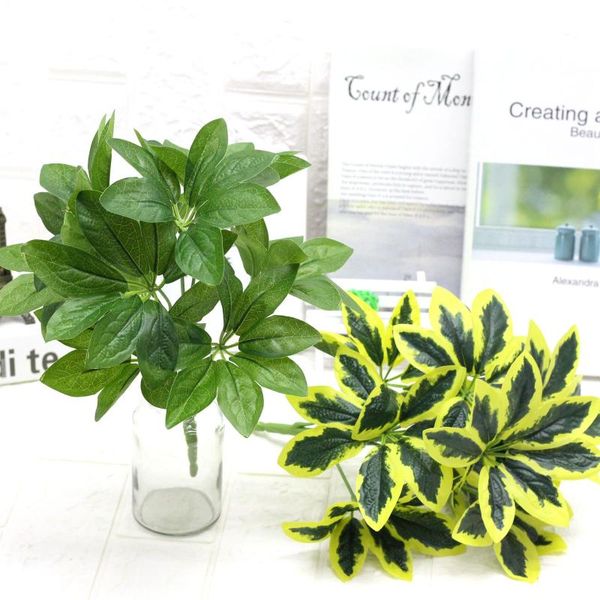 living room home artificial plant decorative wall potted plant with wood lamination handfeel 9 head duck feet leaf bundle
living room home artificial plant decorative wall potted plant with wood lamination handfeel 9 head duck feet leaf bundle
