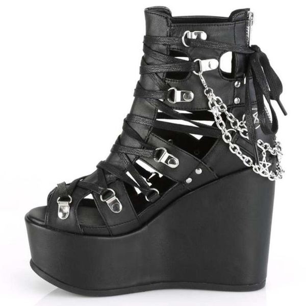 sorphio big size 42 female zipper wedges chain punk gothic women shoes lace up black zipper platform sandals women sandals
sorphio big size 42 female zipper wedges chain punk gothic women shoes lace up black zipper platform sandals women sandals
