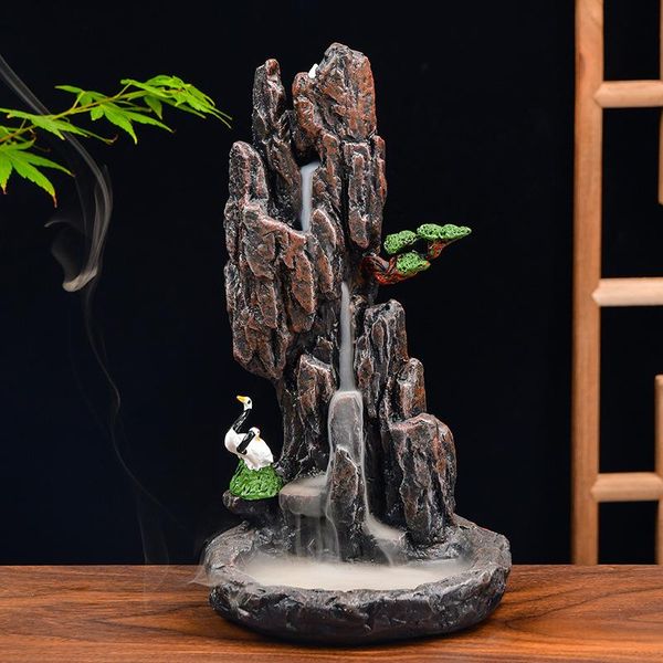 fragrance lamps mountains river smoke waterfall zen incense burner fountain backflow aroma censer holder office home decoration 
fragrance lamps mountains river smoke waterfall zen incense burner fountain backflow aroma censer holder office home decoration
