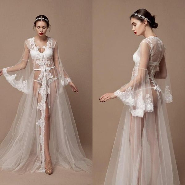 wraps & jackets a line lace bridal bathrobe v neck long sleeves wedding sleepwear beaded sweep train nightgowns party wear dress for po, White
wraps & jackets a line lace bridal bathrobe v neck long sleeves wedding sleepwear beaded sweep train nightgowns party wear dress for po, White