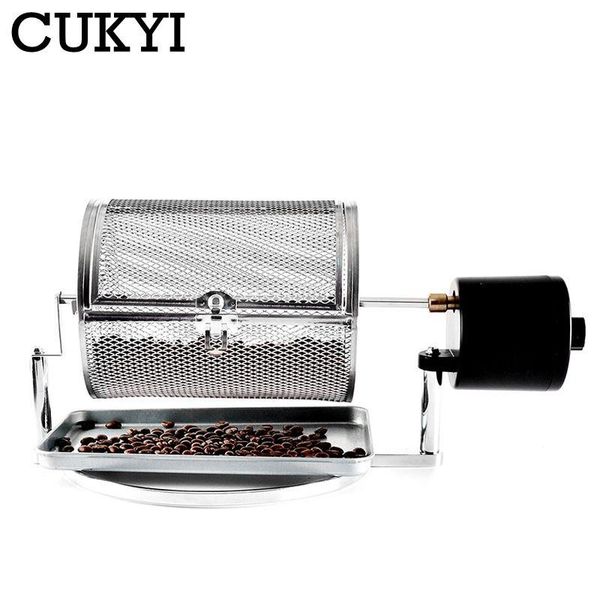 cukyi household electric coffee bean roaster popcorn nuts roast machine grains beans baking machine stainless steel 110v-240v 
cukyi household electric coffee bean roaster popcorn nuts roast machine grains beans baking machine stainless steel 110v-240v