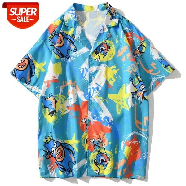 Hawaiian Cartoon Printed Hip Hop Shirt Streetwear Men 2021 Summer Harajuku Short Sleeves Casual Loose Beach Shirts #Nk1a, White;black
Hawaiian Cartoon Printed Hip Hop Shirt Streetwear Men 2021 Summer Harajuku Short Sleeves Casual Loose Beach Shirts #Nk1a, White;black