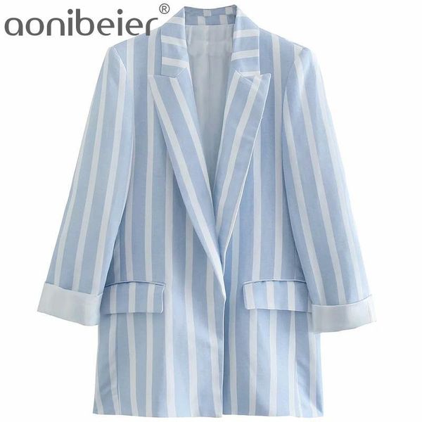 women's suits & blazers aonibeier summer autumn long sleeve loose striped open front notched collar woman casual jacket female linen co, White;black
women's suits & blazers aonibeier summer autumn long sleeve loose striped open front notched collar woman casual jacket female linen co, White;black