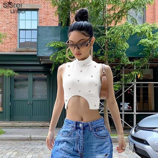 women's tanks & camis summer hole ribbed knit women vest sleeveless casual slim stretch wild activity basic crop female outfits 202, White
women's tanks & camis summer hole ribbed knit women vest sleeveless casual slim stretch wild activity basic crop female outfits 202, White