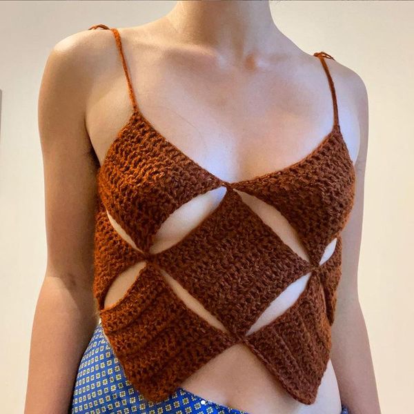 women's tanks & camis summer knitted solid color sling irregular hollow out v-neck low-cut spaghetti strap tie up slim cutout wild cam, White
women's tanks & camis summer knitted solid color sling irregular hollow out v-neck low-cut spaghetti strap tie up slim cutout wild cam, White