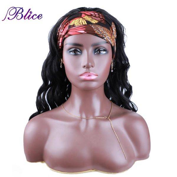 synthetic wigs blice headband wig glueless body wave long length scarf machine made for women, Black
synthetic wigs blice headband wig glueless body wave long length scarf machine made for women, Black