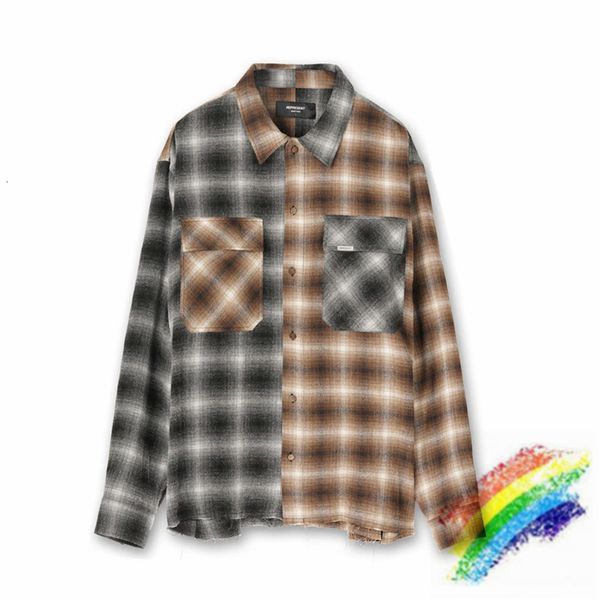 2021 new details represent flannel men's women's 1:1 of black white check long sleeve shirts inside tag vhc9, Black;brown
2021 new details represent flannel men's women's 1:1 of black white check long sleeve shirts inside tag vhc9, Black;brown