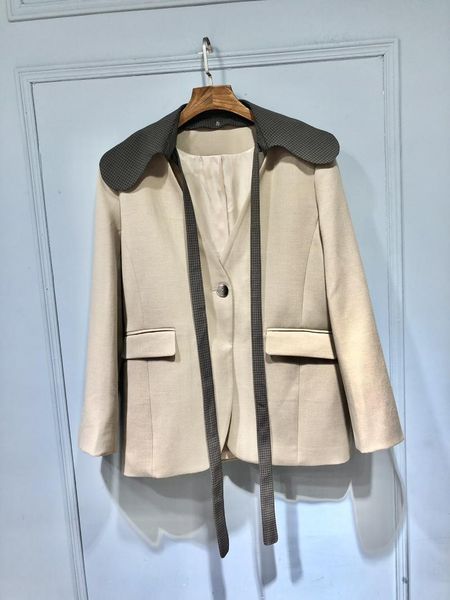 women's suits & blazers 2021fw autumn casual women v neck beige blazer jacket ladies luxury coat overcoat ddxgz2 9.09, White;black
women's suits & blazers 2021fw autumn casual women v neck beige blazer jacket ladies luxury coat overcoat ddxgz2 9.09, White;black