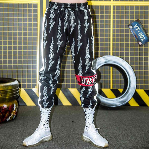 pants trousers national street hiphop manyin 2021 spring and autumn brand hip hop reflective strip men's leggings, Black
pants trousers national street hiphop manyin 2021 spring and autumn brand hip hop reflective strip men's leggings, Black