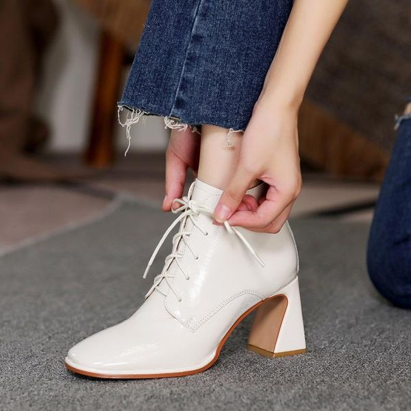boots autumn winter genuine leather women ankle heels black beige shoes woman dress party pumps bigs ize 34-43
boots autumn winter genuine leather women ankle heels black beige shoes woman dress party pumps bigs ize 34-43