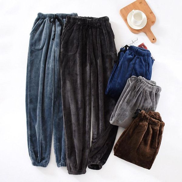 men's sleepwear home pants thick flannel warm autumn winter large size coral fleece trousers pajama loose mens sleep bottoms, Black;brown
men's sleepwear home pants thick flannel warm autumn winter large size coral fleece trousers pajama loose mens sleep bottoms, Black;brown