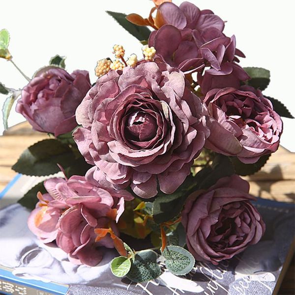 decorative flowers & wreaths 1 bunch silk rose artificial fake bouquet wedding home party decor floral colorful flower decorations
decorative flowers & wreaths 1 bunch silk rose artificial fake bouquet wedding home party decor floral colorful flower decorations