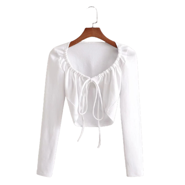 women's t-shirt 2021 long sleeve wrapped bandage crop cotton summer women fashion streetwear outfits tshirts club, White
women's t-shirt 2021 long sleeve wrapped bandage crop cotton summer women fashion streetwear outfits tshirts club, White