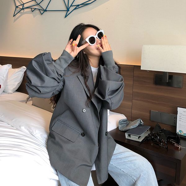 2021 autumn new coat high street french suit jacket female loose british style double breasted full woman clothes 37ik, White;black
2021 autumn new coat high street french suit jacket female loose british style double breasted full woman clothes 37ik, White;black