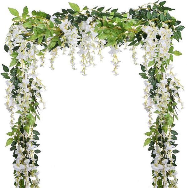 decorative flowers & wreaths 2m wisteria flower string vine wreath wedding arch decoration artificial ivy rattan wall hanging home decor
decorative flowers & wreaths 2m wisteria flower string vine wreath wedding arch decoration artificial ivy rattan wall hanging home decor