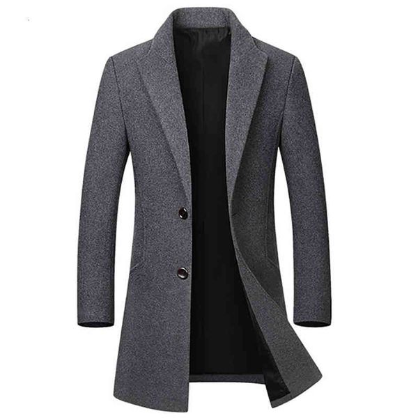wool men's & blends autumn and winter youth business ties tie pocket single-breasted woolen slim windbreaker long men's jacket wgb, Black
wool men's & blends autumn and winter youth business ties tie pocket single-breasted woolen slim windbreaker long men's jacket wgb, Black