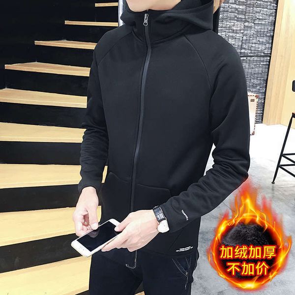 hooded winter men's tracksuits sweater korean version youth slim cardigan autumn sportswear outerwear fashion, Gray
hooded winter men's tracksuits sweater korean version youth slim cardigan autumn sportswear outerwear fashion, Gray