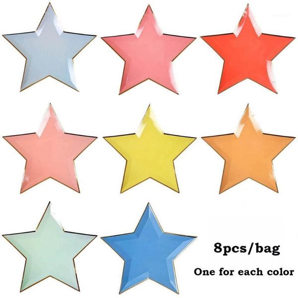 packaging dinner service 8pcs colorful gold foil star disposable tableware kids birthday favors decoration paper plates wedding party suppli
packaging dinner service 8pcs colorful gold foil star disposable tableware kids birthday favors decoration paper plates wedding party suppli