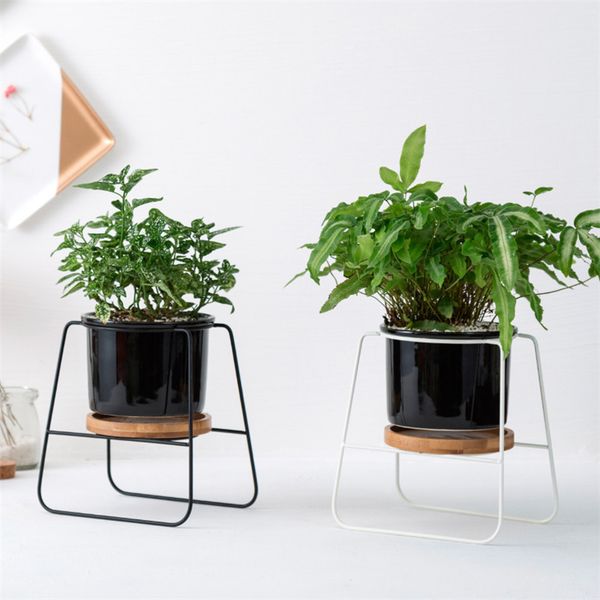 nordic minimalist ceramic flower pots succulents pot with bamboo stand iron geometric metal shelf home garden decor planter
nordic minimalist ceramic flower pots succulents pot with bamboo stand iron geometric metal shelf home garden decor planter