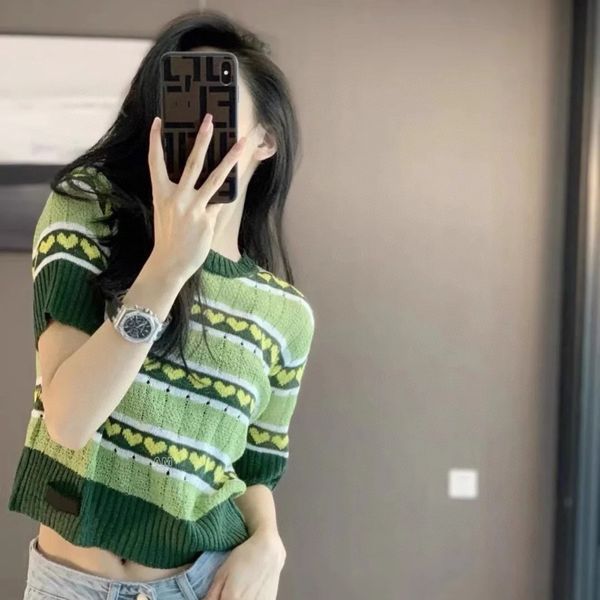 luxury design home fashion peach heart ice silk knitted round neck short sleeve t-shirt women's candy color, White
luxury design home fashion peach heart ice silk knitted round neck short sleeve t-shirt women's candy color, White