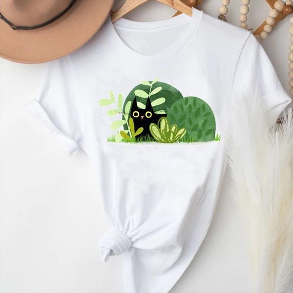 and women cartoon cat men t shirts short sleeve cute spring fashion clothes graphic lady print female tee shirt, White;black
and women cartoon cat men t shirts short sleeve cute spring fashion clothes graphic lady print female tee shirt, White;black